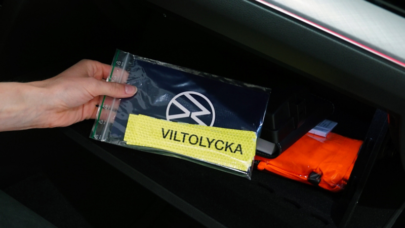 Detaljbild på viltolycksremsor