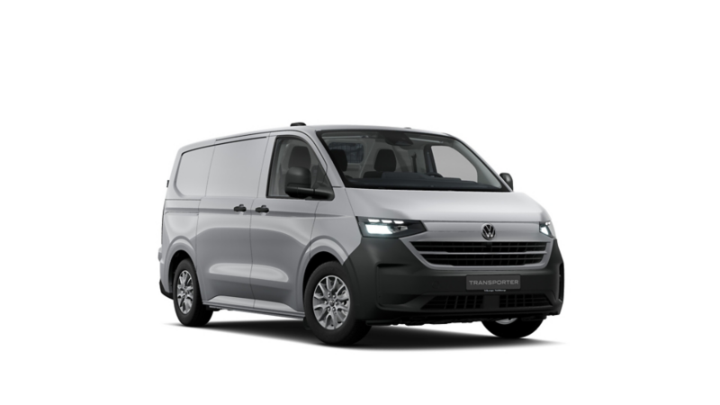 EL render de un VW Transporter en color Stone Grey