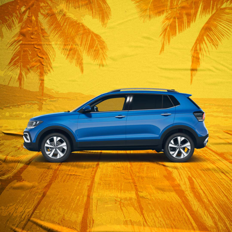 Taigun de Volkswagen. SUV 5 pasajeros en color azul
