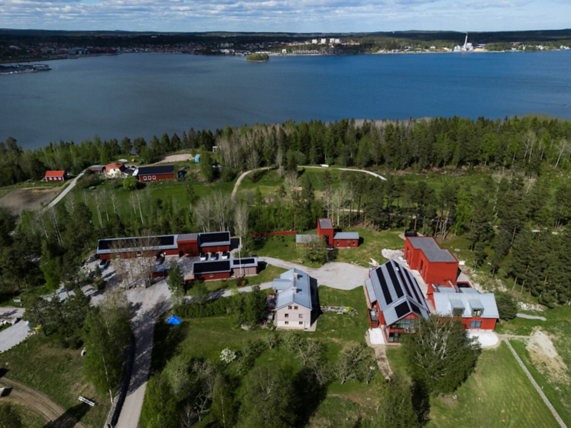 En flygbild över Stenberg