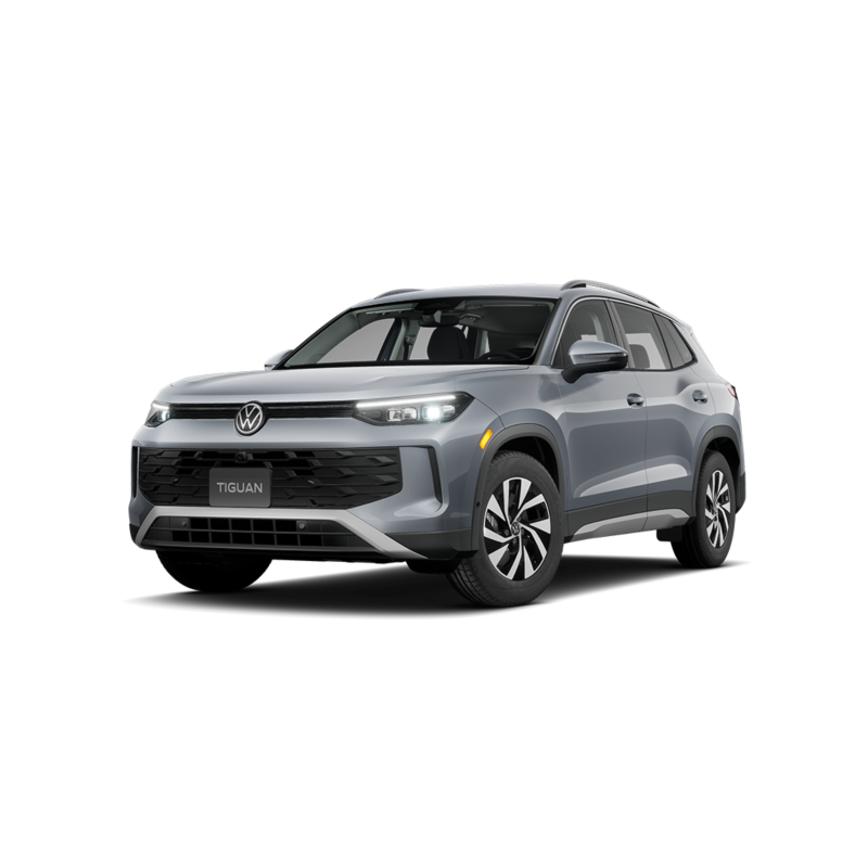 Le Tiguan Trendline en Grey. 