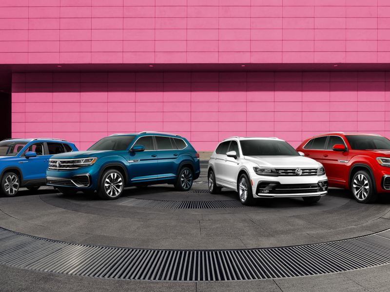 The Volkswagen SUV family: Atlas, Atlas Cross Sport, Tiguan and Taos