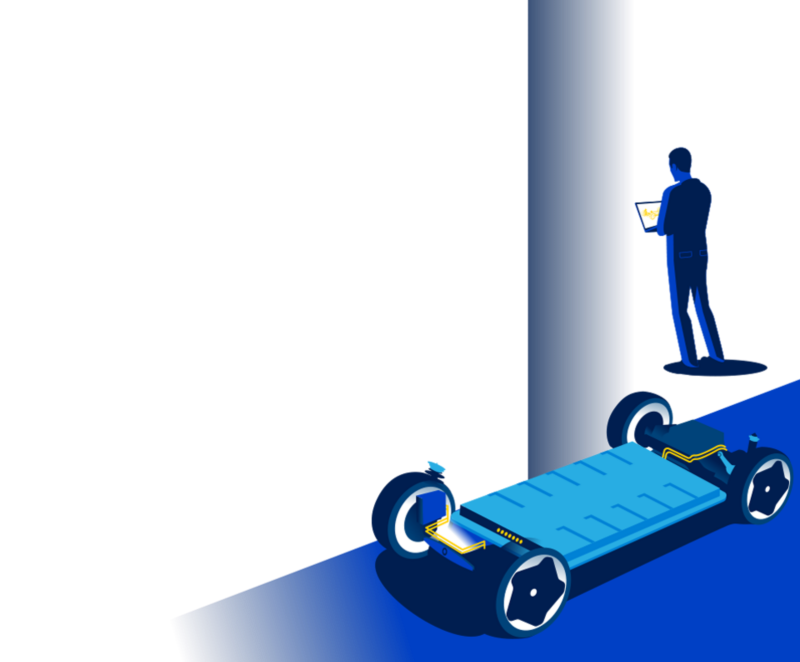 The Volkswagen High voltage battery