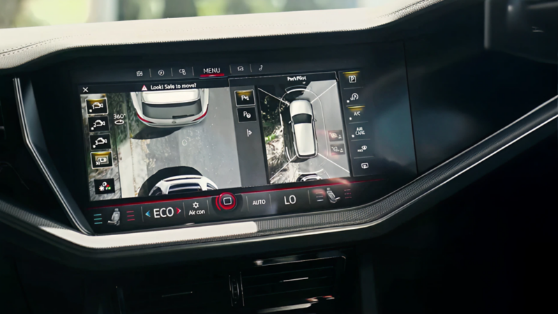Close up of dash display screen