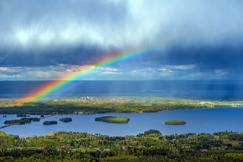 Sjön Siljan i Dalarna