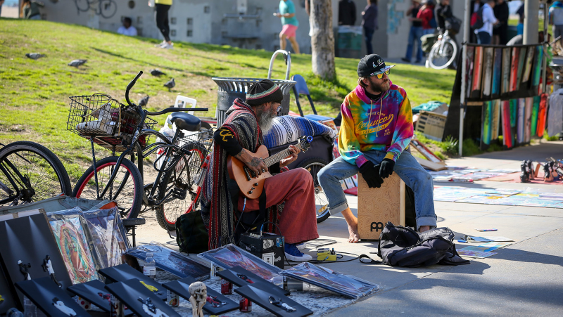 Stark kultur i Venice Beach