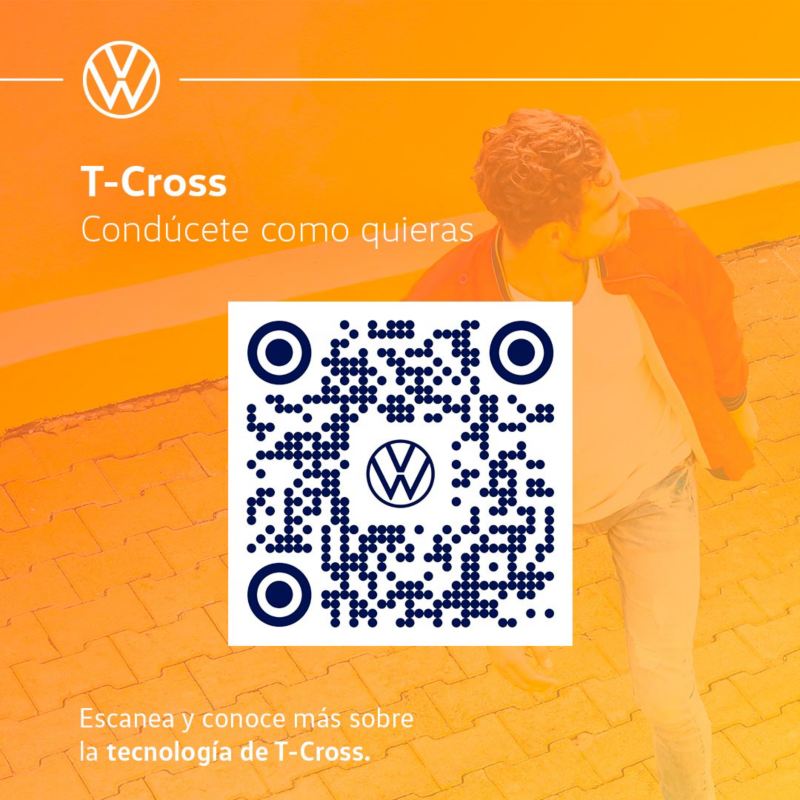 Imagen de QR código para descubir toda la información acerca de la SUV T-Cross.