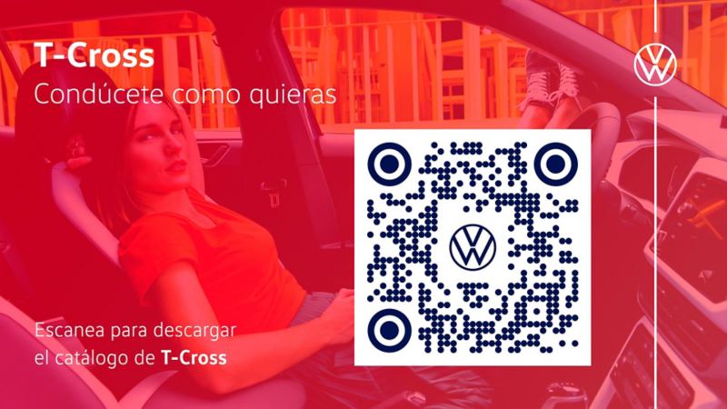 Código QR VW para escanear con la cámara de tu celular y conocer datos de camionetas.