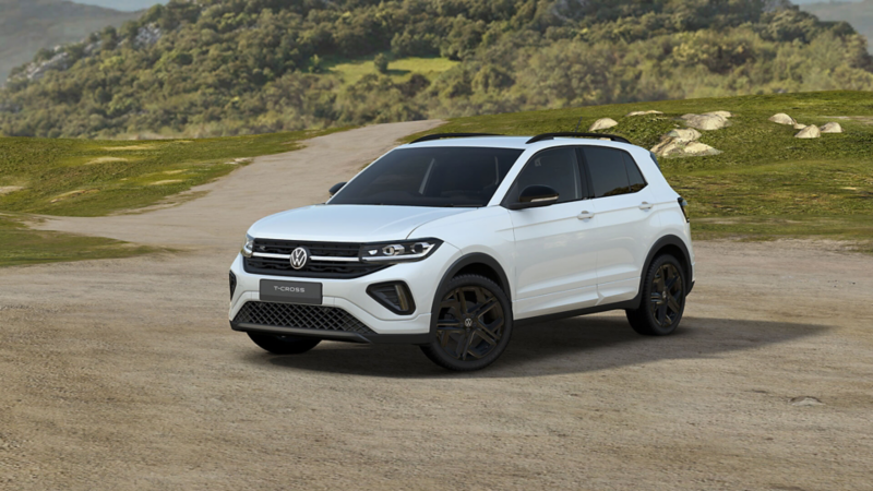 a pure white T-Cross Black Edition