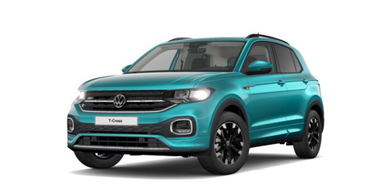 Vista 3/4 frontale VW T-Cross