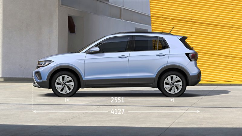 T-Cross wheelbase dimensions
