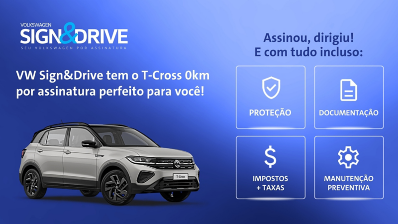 T-Cross 0 km por assinatura