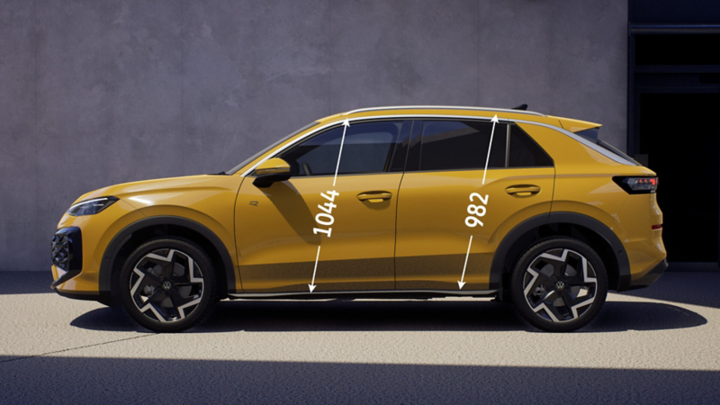 The T-Roc's front and rear door heights