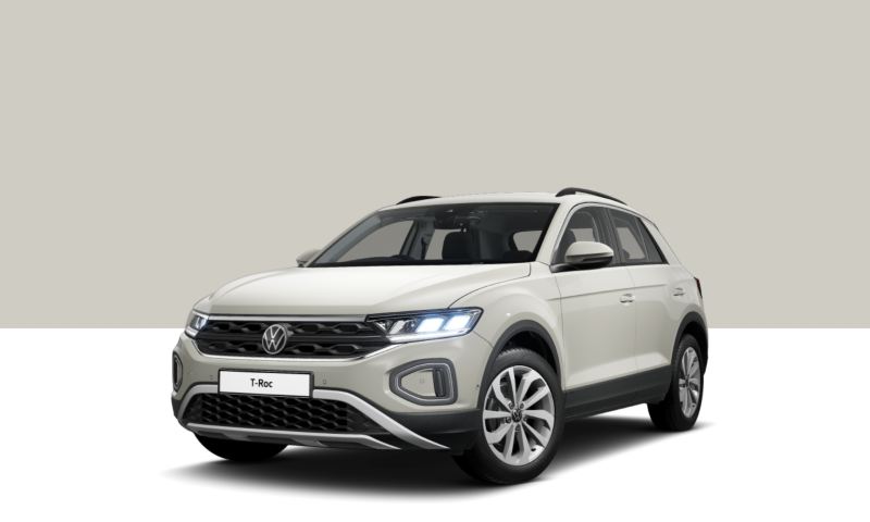 Volkswagen T-Roc in white colour