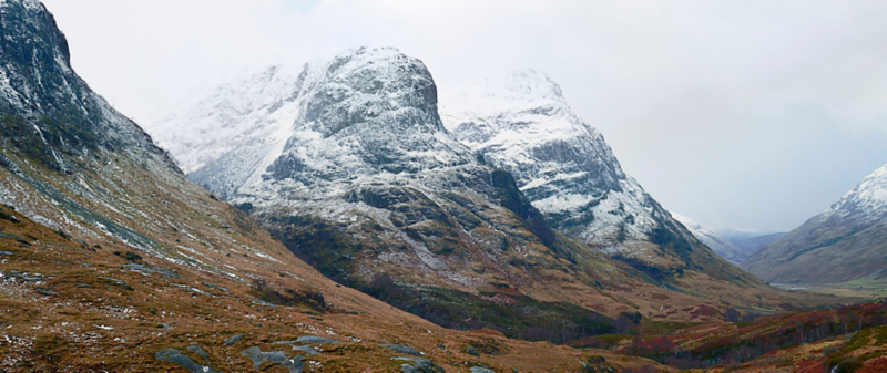 The impressive rocks of Glencoe
