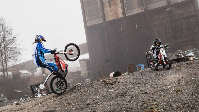 Oset eldriven trialmotorcykel