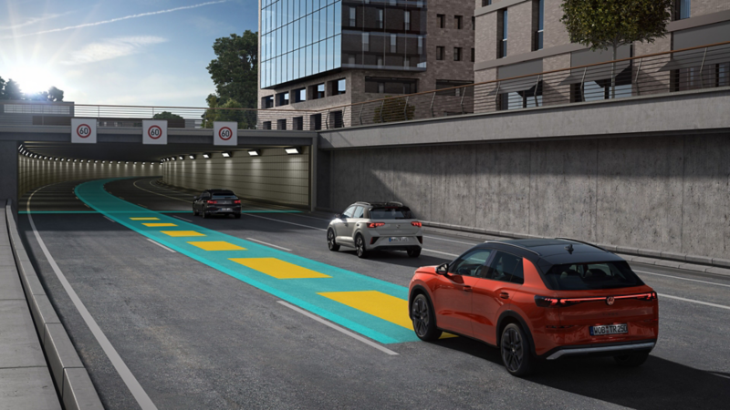 Véhicule équipé de la technologie travel assist