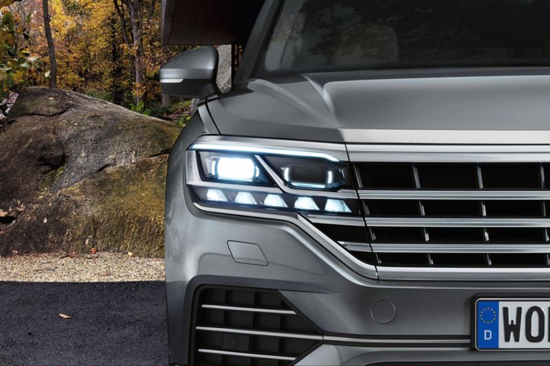 Matrix LED headlights in the Touareg