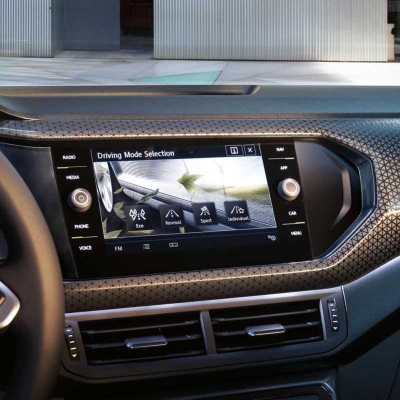 Navigation system Discover Media in the VW T-Cross with the driving profile selection