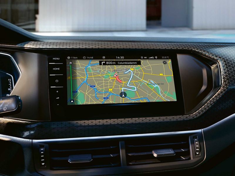Navigationssystemet Discover Pro i VW T-Cross (ekstraudstyr)