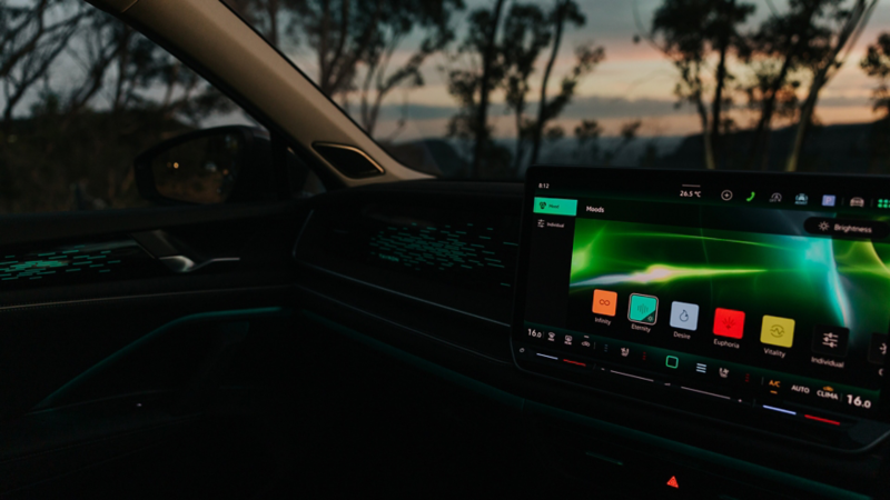 Tayron infotainment
