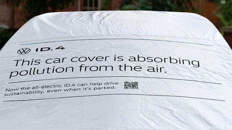 Close up of the ID.4 Cleaner Car Cover
