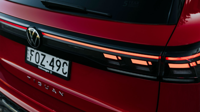 Back of new 2025 Tiguan 