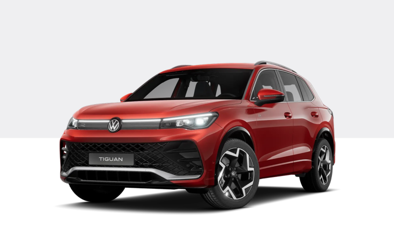 VW Tiguan R-Line in Rot