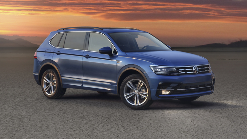 Tiguan azul, modelo anterior Volkswagen
