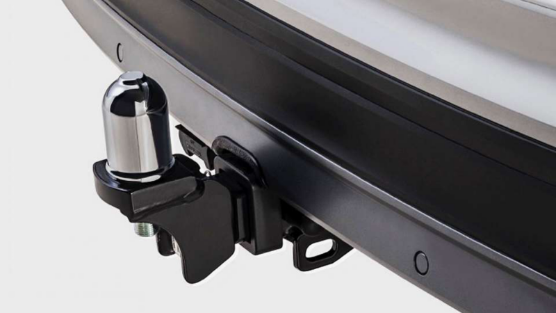 Close up image of a towbar 