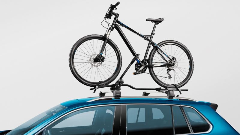 VW Tiguan with bicycle carrier by VW Accessories