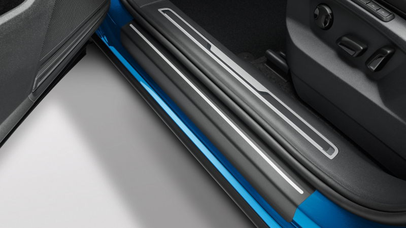 Door sill protection film by VW Accessories on VW vehicle