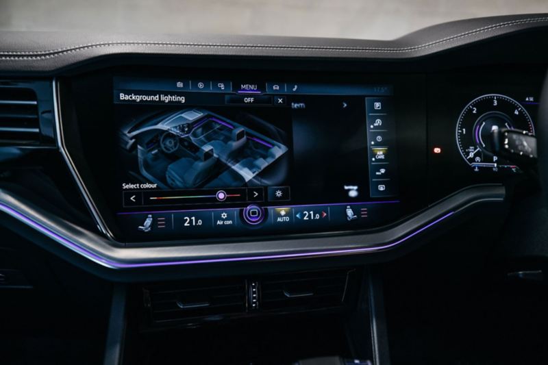 View of the Innovision Cockpit in the VW Touareg 