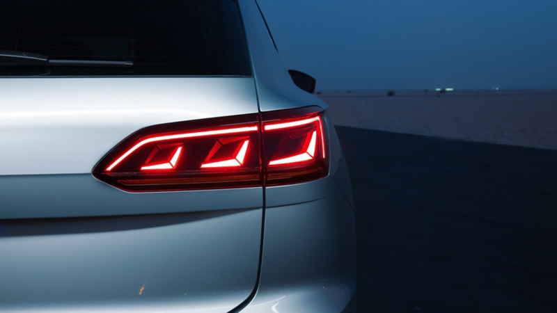 Closeup of the Volkswagen Touareg LED taillight