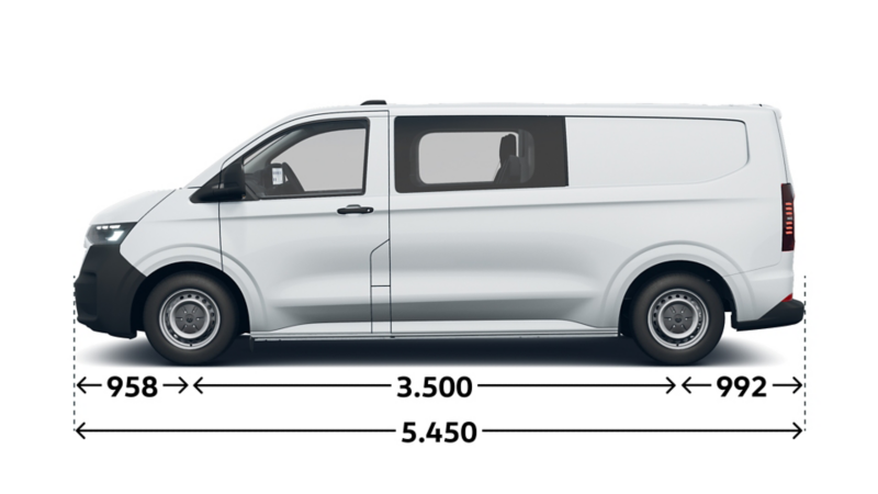 Transporter Kastenwagen Plus langer Radstand Seite