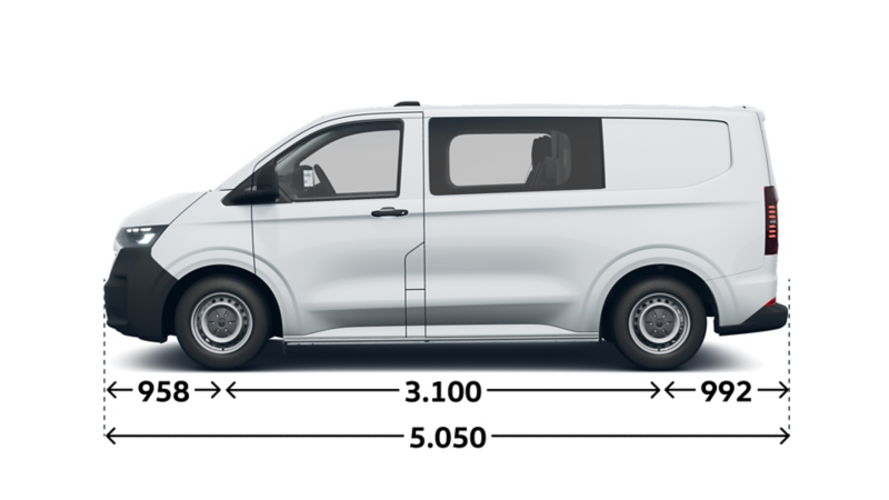 Transporter Kastenwagen plus kurzer Radstand Seite