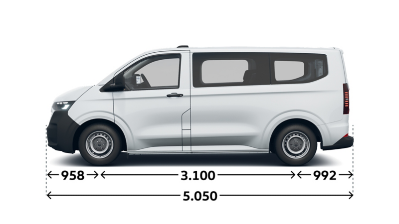 Transporter Kombi kurzer Radstand Seite