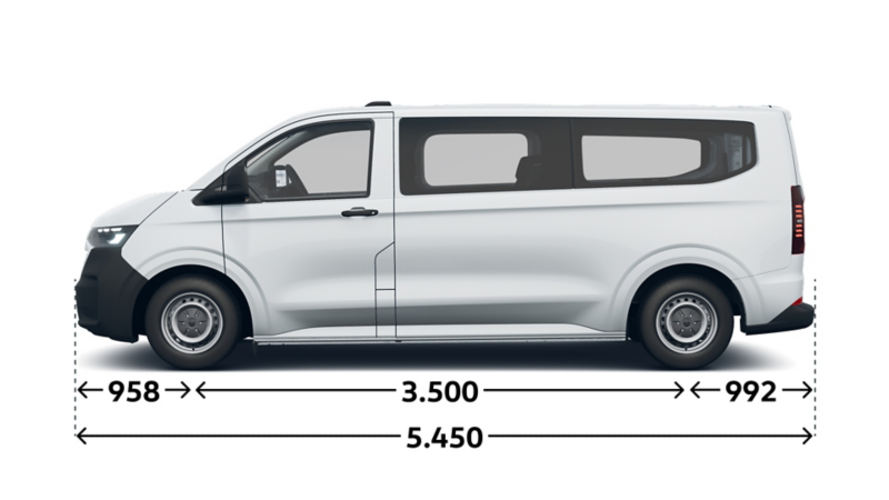 Transporter Kombi langer Radstand Seite