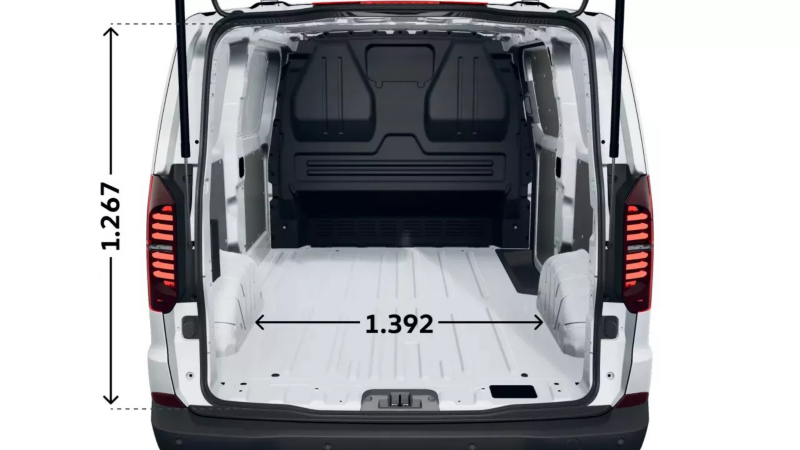 Nowy Transporter wymiary paki.