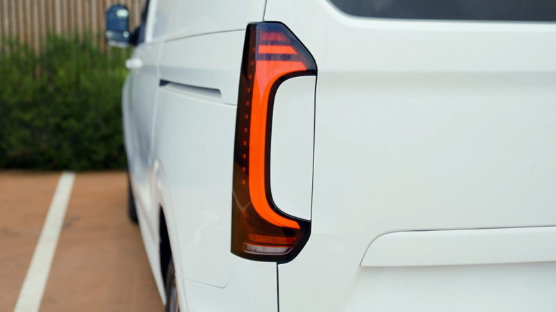 Back of the Volkswagen Transporter Van