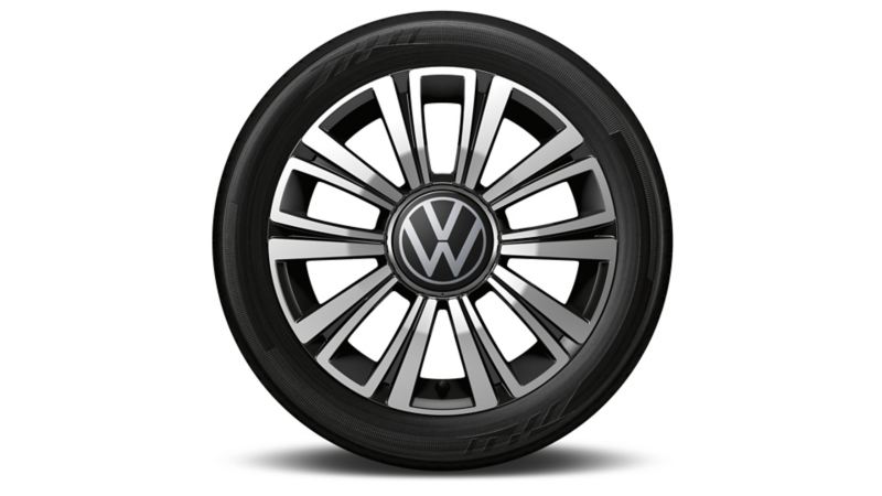 VW up! ACTIVE optionale Leichtmetallfelge „La Boca“ in Schwarz