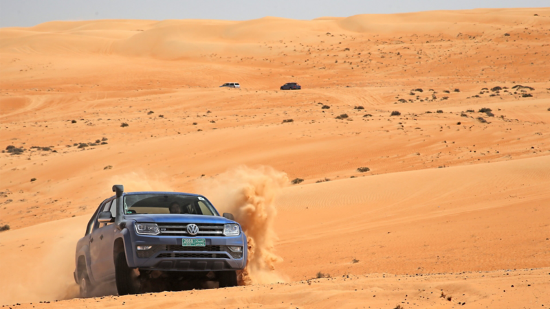 Uppför sanddyn med Amarok V6