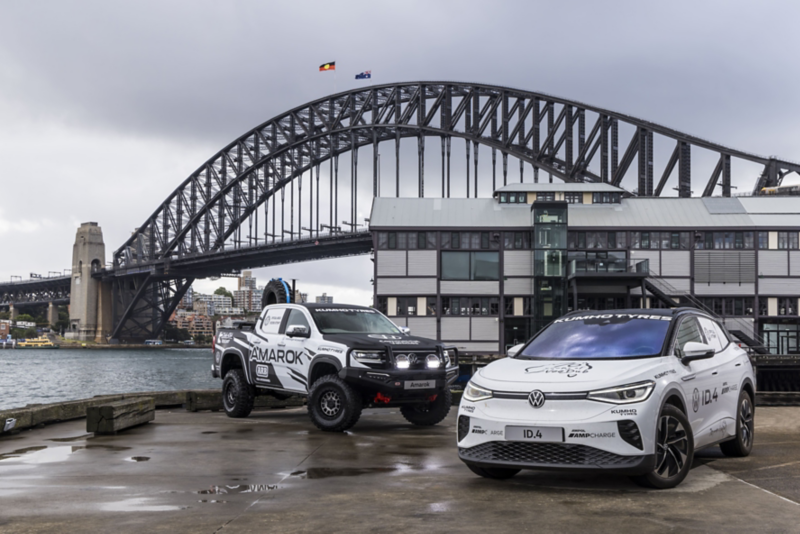 VW Amarok & ID.4 by Sydney harbour bridge
