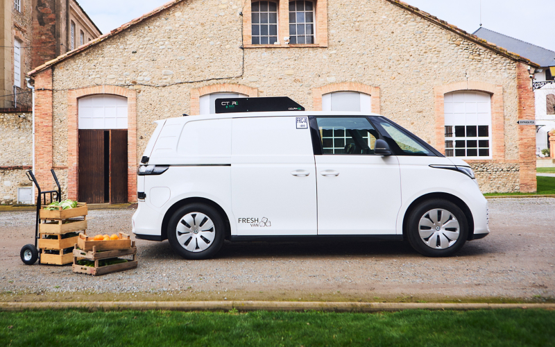 Plano lateral del VW ID. Buzz Fresh Van 