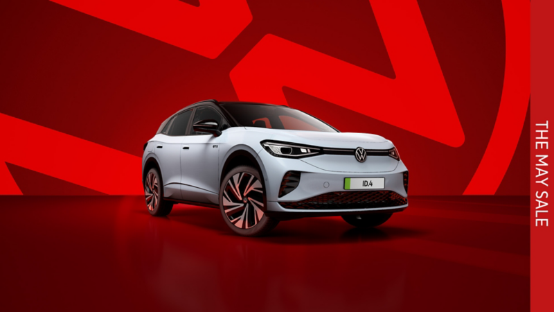 Front three quarter view of a VW ID.4