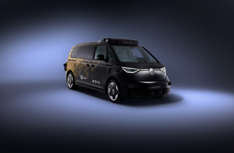 Außenansicht des autonom fahrbaren ID. Buzz.