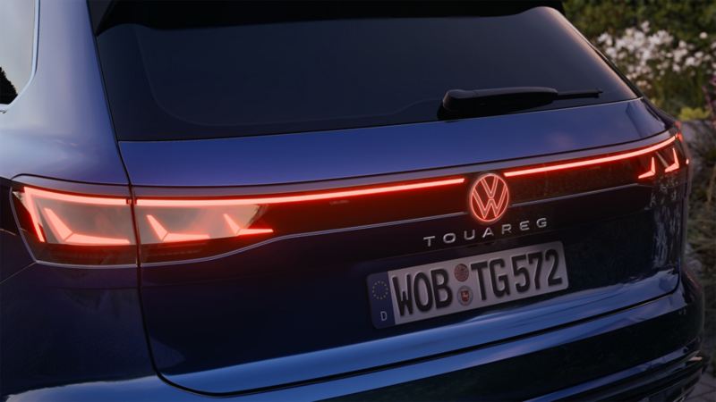 A VW Touareg light up rear logo