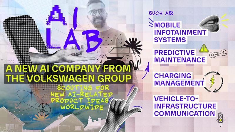Ο Όμιλος Volkswagen ιδρύει εταιρεία Τεχνητής Νοημοσύνης- αφίσα για τη νέα υπηρεσία