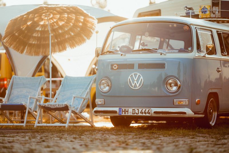 Volkswagen T1 op de camping