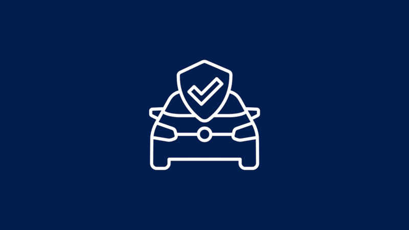 Car icon with checkmark shield